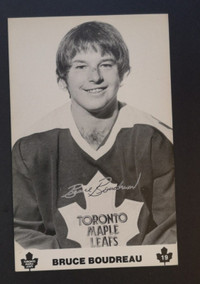 Vintage Bruce Boudreau Toronto Maple Leafs Team Issue Postcard