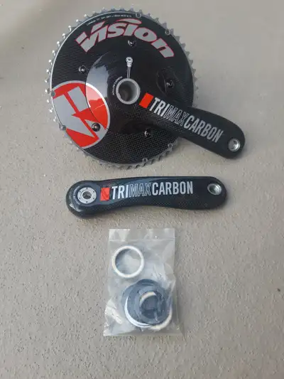Pédalier Vision Trimax en carbone pour velo triathlon, View more