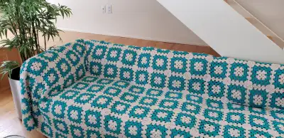 Refresh & Protect Your Worn Sofa / Couch with a Washable Cover!, View more