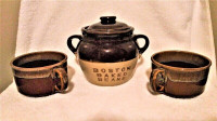 Crock Jar Vintage Ceramic with Lid Boston Baked Beans Brampton