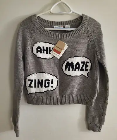 NWT - REEBOK (Size XS) Ahh-Maze-Zing Studio Grey Women's Sweater, View more