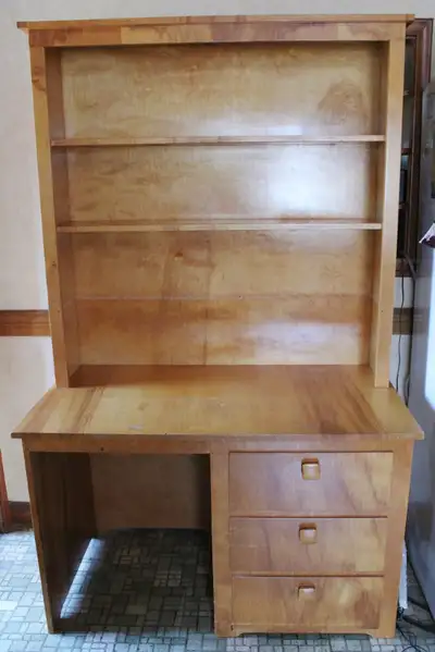 Computer Desk With 2 Shelves and 3 Drawers, View more