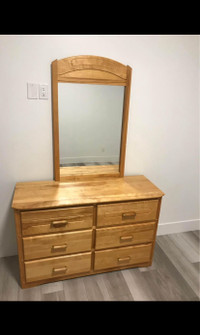 Birch Dresser with mirror