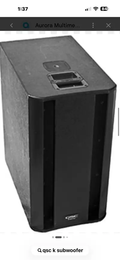 2 QSC KSub dual 12 -1000 watts each , View more