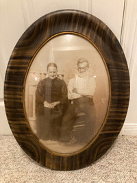 Vintage Wooden Oval Picture Frame