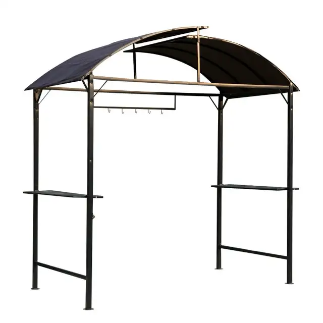  8x4ft BBQ Gazebo Tent Metal Frame Arch Canopy Garden Sunshade in BBQs & Outdoor Cooking in Markham / York Region - Image 3