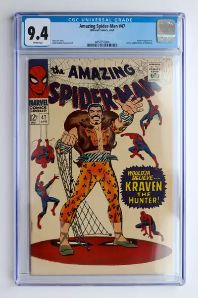 Amazing Spiderman 47 58 71 82 83 85 in CGC 9.4 White pages, View more
