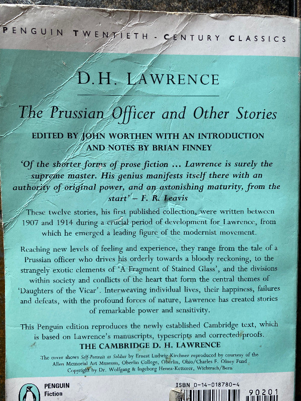 The Prussian Officer and Other Stories by DH Lawrence in Fiction in Edmonton - Image 2