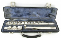 Yamaha YFL-24S flute, made in Japan. Silver-plated