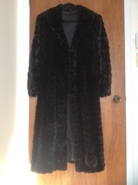 Gorgeous full length genuine mink fur coat
