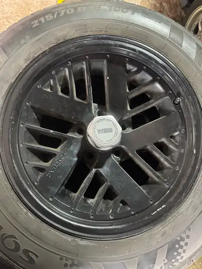-16” 82-92 firebird rims with decent 215/70 tires freshly balanced -all 4 WS6 Center caps -5x4.75 (5...