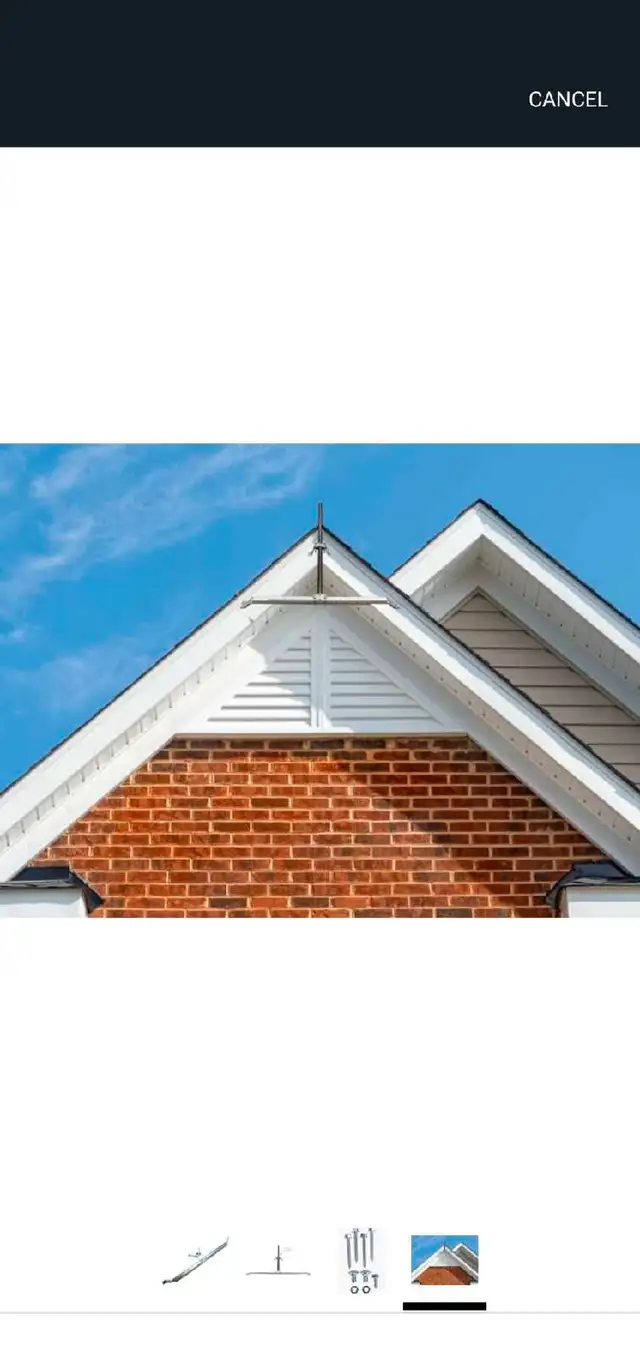 under eve antenna mount in Roofing in City of Montréal - Image 3