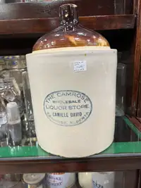Two gallon Camrose liquor crock jug 