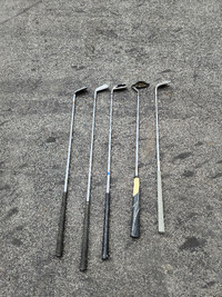 5 golf clubs