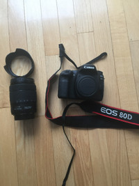 Canon EOS 80D and lens