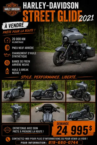 Harley Davidson FLHXS 2021 en très bonne condition acheter en 2025 chez Harley Davidson Prémond a La...