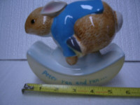 Vintage Classic Beatrix Potter Peter Rabbit Rocking Bank By GUND