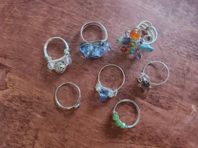 Wire-styled rings | selling ALL 7 TOGETHER!