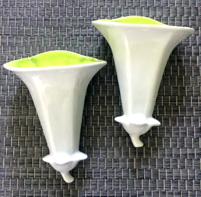Vintage Vase/Wall Pocket Set, View more
