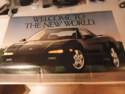 1991 Acura NSX Print Ad Sales Brochure. Oversize when unfolded. See Pictures. $10 picked up in Angus...
