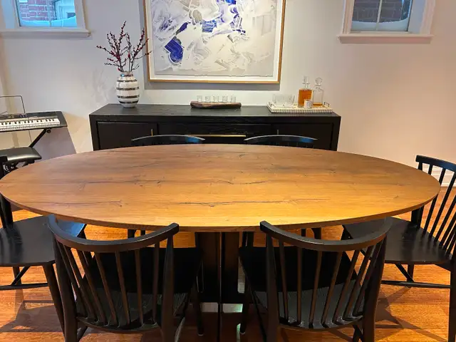 Elte Market Solid Wood Dining Table in Dining Tables & Sets in City of Toronto - Image 5