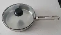 Stainless steel Pan 10 inch with Glass Lid