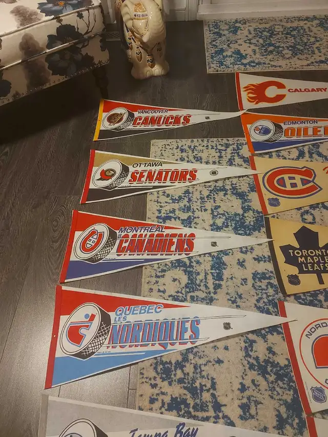 NHL pennants 25$each  in Arts & Collectibles in Calgary - Image 3
