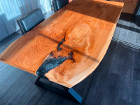 Live edge dining table