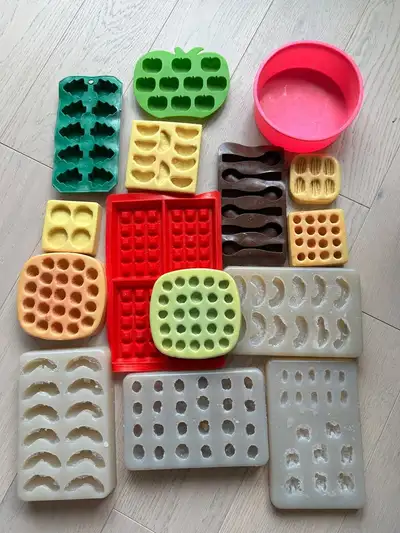 Selling as a set Silicone 3D Realistic Fruit and Food Molds / Moulds for Candles or Soap Making Craf...