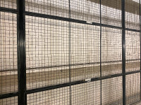 Used wire mesh partition / industrial steel fence