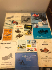 Rare  Vintage snowmobile owners / operating  manuals