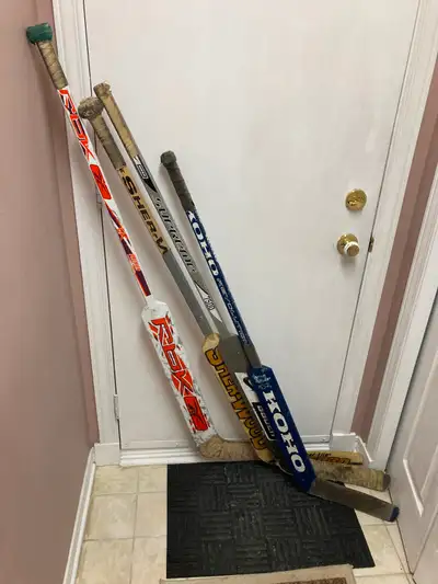 4 Right Hand Goalie Sticks, View more