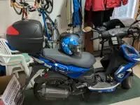 Kymco scooter Super 8 50 CC, bleu, 7500km, excellente condition