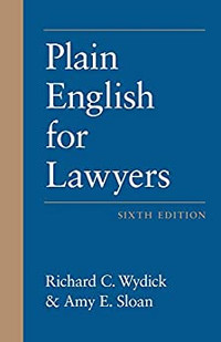 Plain English for Lawyers 6th Edition 9781531006990