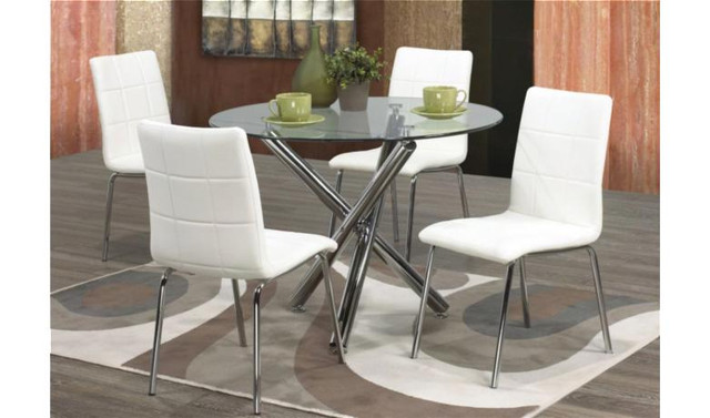 Lord Selkirk Furniture - 7Pc Table Set in Grey or Black in Dining Tables & Sets in Winnipeg - Image 4