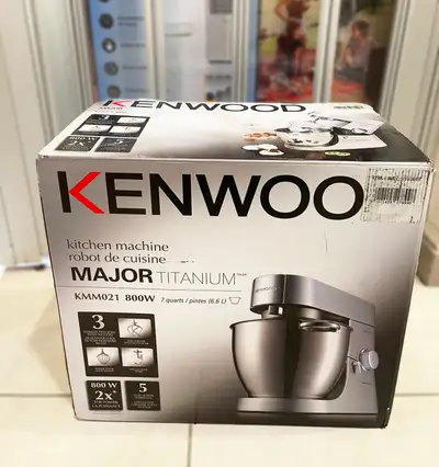 KENWOOD KMM021 7QT Chef Titanium Stand Mixer, 800W, View more