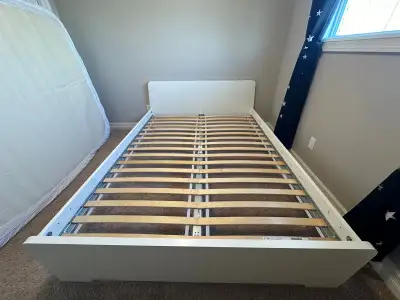 Delivery$: Double Sz bed frame with slats , View more