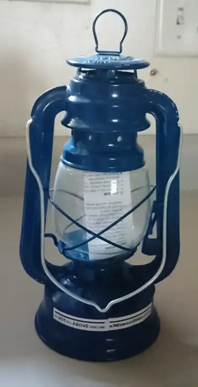 Vintage Small Blue Kerosene Lantern