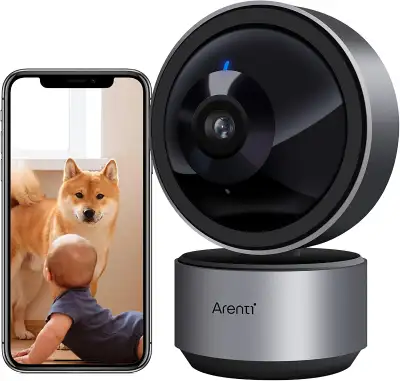 2K Security Camera WiFi Motion Tracking Pan/Tilt Sound detection, View more