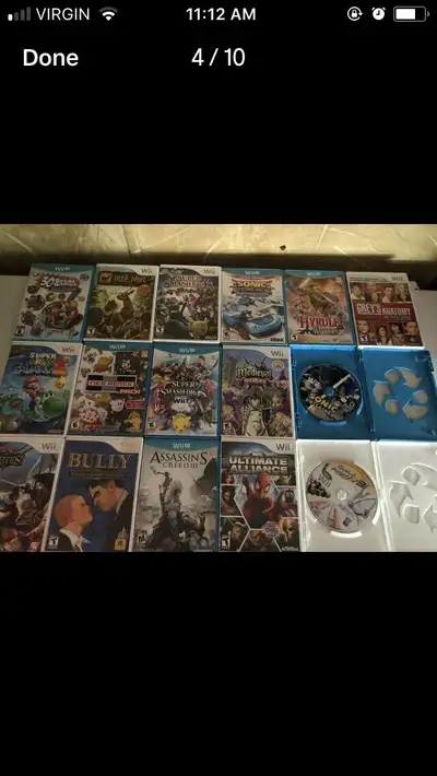 Mario galaxy 2 35 Super luigi bros u. 55 Dk country tripical freeze 30 Assasins creed 3 25 Nes remix...