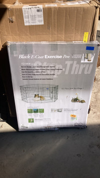 Midwest black exercise pen 30” high - new