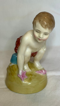 Vintage Royal Doulton Boy Figurine “Sea Shore” HN 2263, 1960