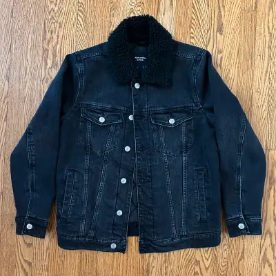Abercrombie Black Jean Jacket, View more