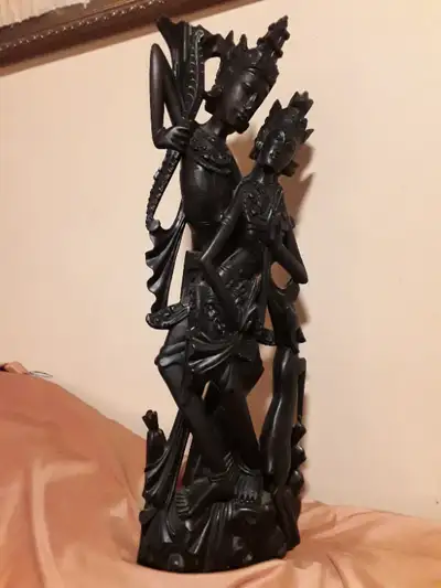 Antique  Balinese Ebony Wood Carving, View more