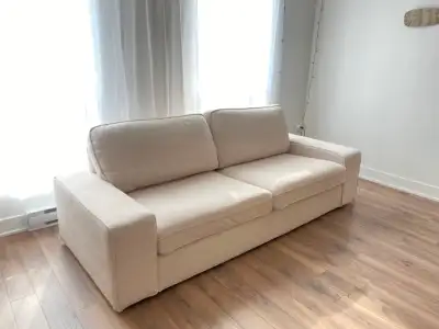 Canapé divan beige 228cm IKEA KIVIK / Big Sofa couch salon, View more