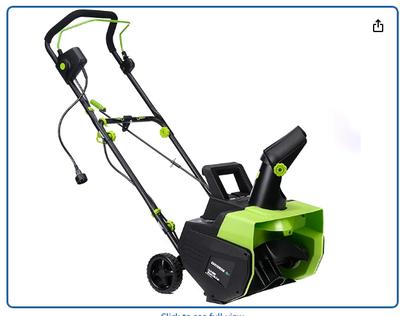 Earthwise SN71010 18 inch 13.5 amp Corded Elecric Snow Blower, View more