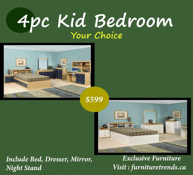 Huge Sale on 4pc Kid Bed Start From $599.99 in Beds & Mattresses in Peterborough - Image 6