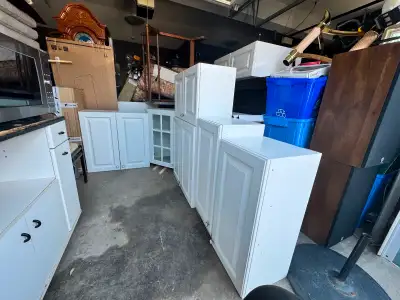 White Kitchen cupboards.Trade for bare GL1100, Honda Shadow 750., View more