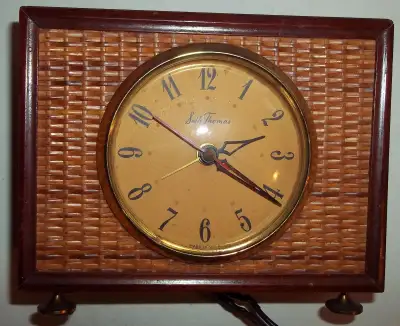 Vintage Seth Thomas Canewood Electric Clock SS10-T, View more
