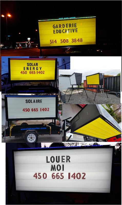 enseignes mobile solaire dans Autres équipements commerciaux et industriels  à Laval/Rive Nord - Image 4